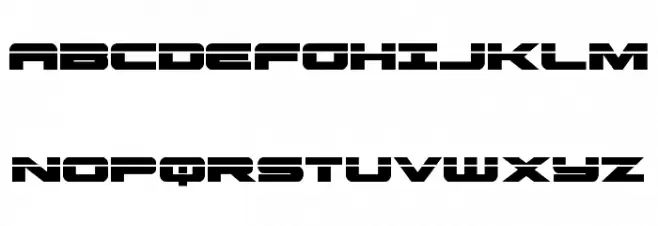 Predataur Laser Schriftart Groß