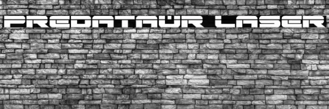 Predataur Laser Font examples
