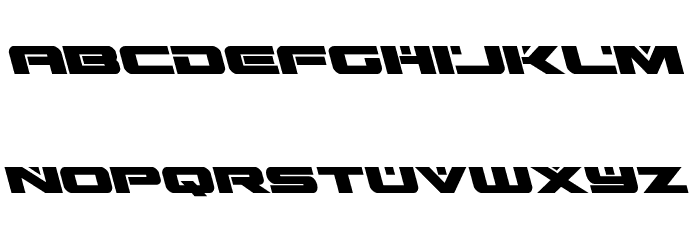 Predataur Leftalic Font LOWERCASE
