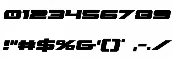 Predataur Semi-Italic Font OTHER CHARS