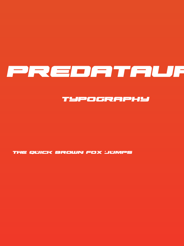 Predataur Semi-Italic Poster