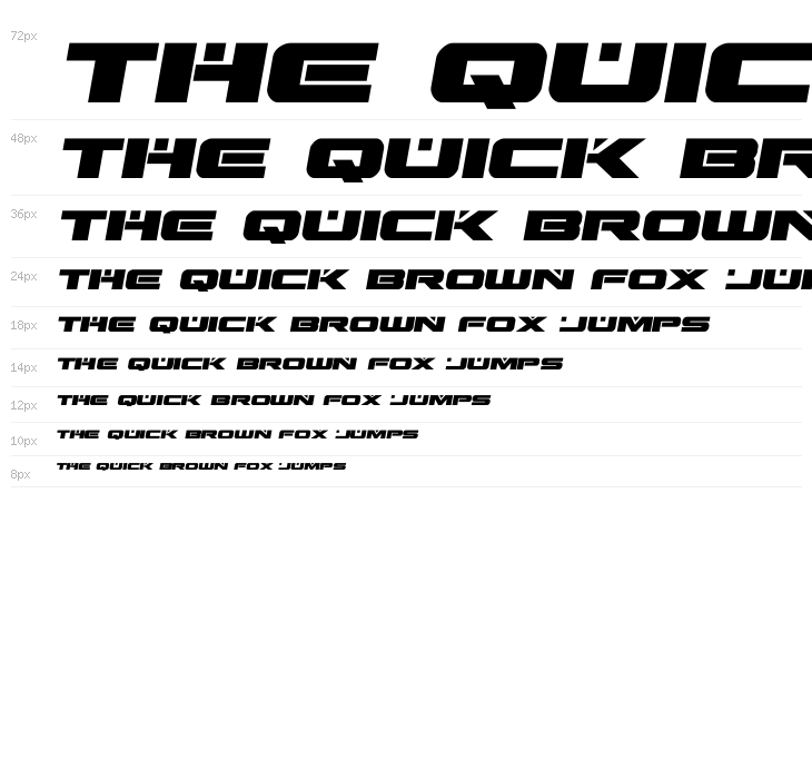 Predataur Semi-Italic Waterfall