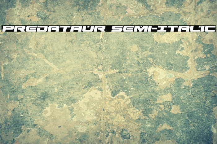 Predataur Semi-Italic Example 3