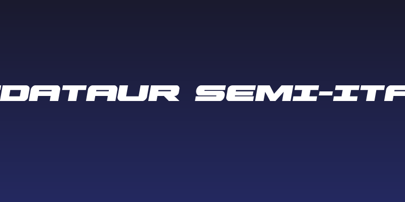 Predataur Semi-Italic Social Header