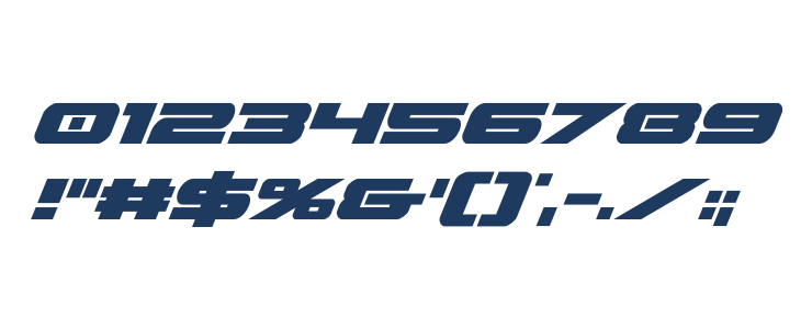 Predataur Super-Italic Other Characters