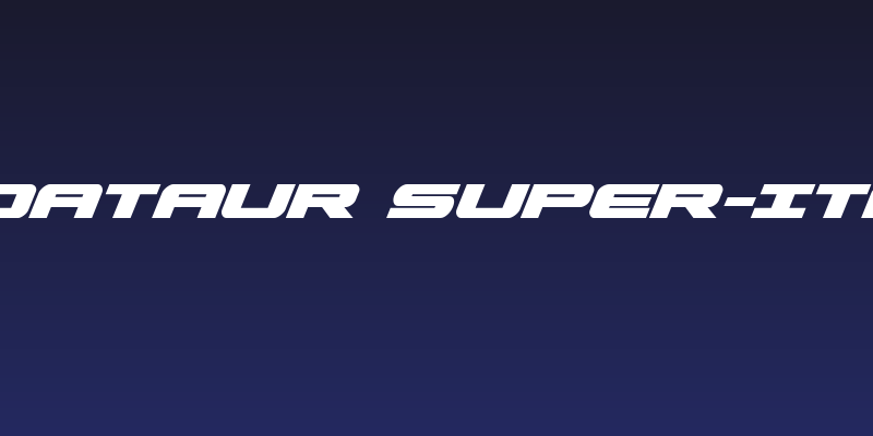 Predataur Super-Italic Social Header