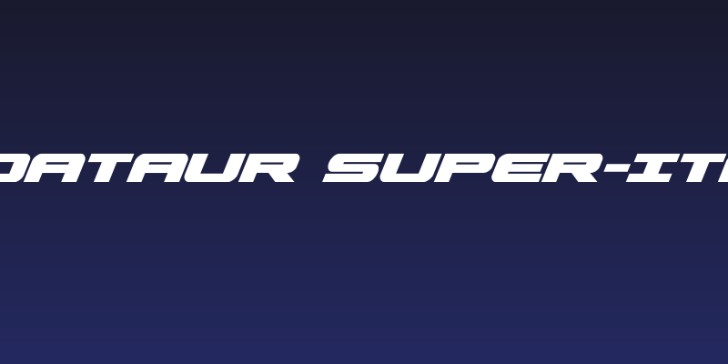 Predataur Super-Italic Social Header