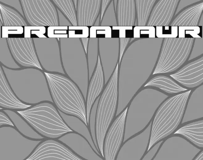 Predataur Font examples