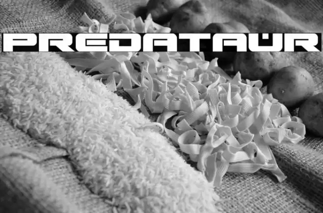 Predataur Font examples