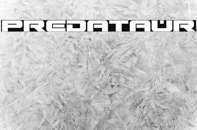 Predataur Font examples