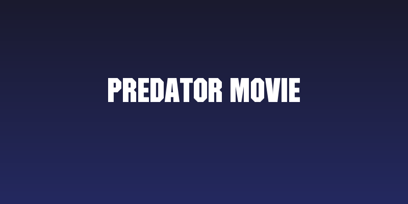 Predator Movie Social Header