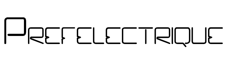 Prefelectrique  フリーフォントのダウンロード