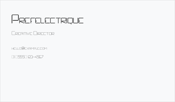 Prefelectrique Business Card