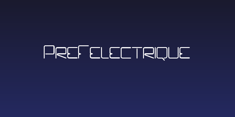 Prefelectrique Social Header