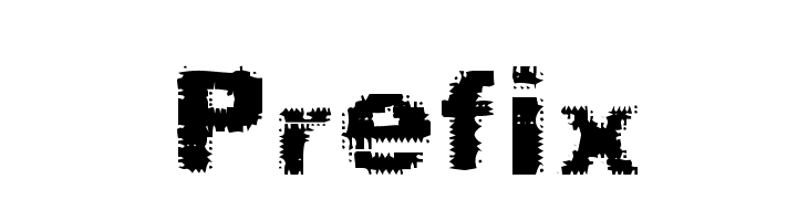 Prefix Font