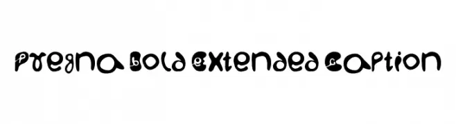 Pregna Bold Extended Caption  Frei Schriftart Herunterladen