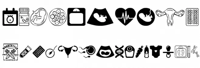 Pregnancy Font OTHER CHARS