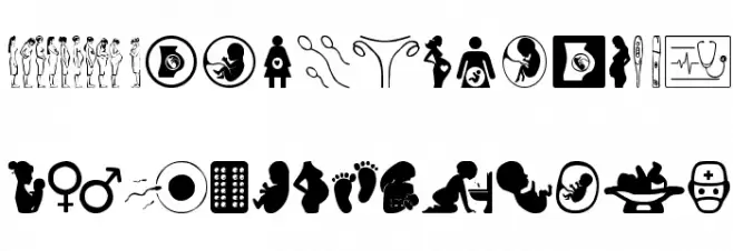 Pregnancy Fonte MAIÚSCULAS