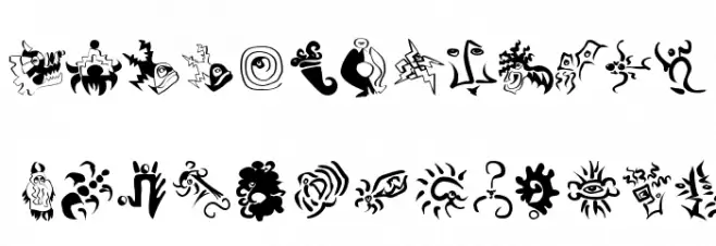 PrehistFantasies Schriftart Groß