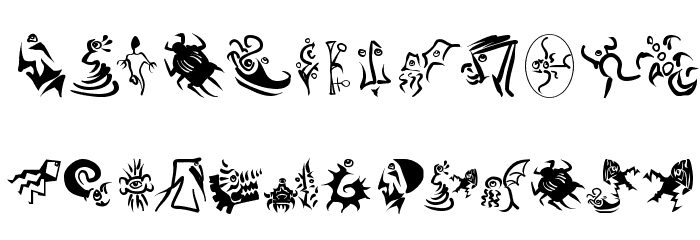 PrehistFantasies Font LOWERCASE