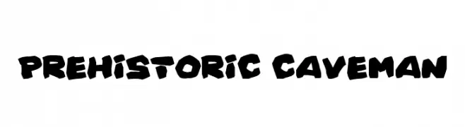 Prehistoric Caveman  フリーフォントのダウンロード