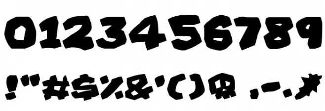 Prehistoric Caveman Font OTHER CHARS