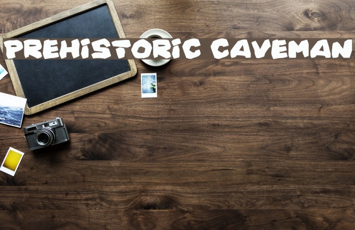 Prehistoric Caveman Font examples