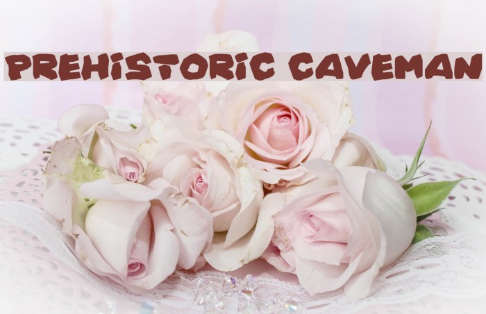 Prehistoric Caveman Font examples
