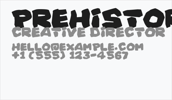 Prehistoric Caveman Business Card