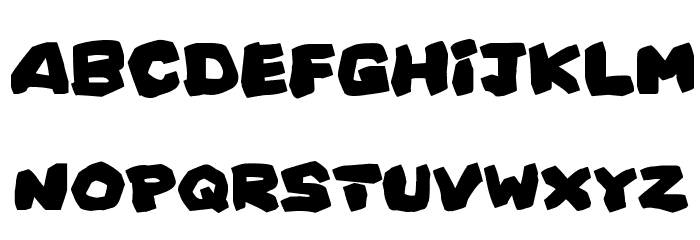 Prehistoric Caveman Font LOWERCASE