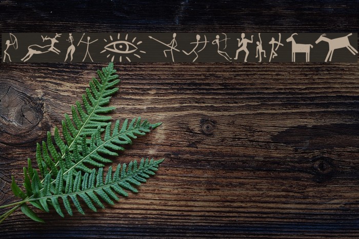 Prehistoric Paintings Font examples