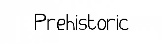 Prehistoric  Frei Schriftart Herunterladen