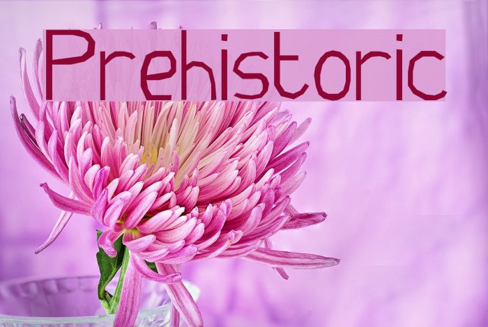 Prehistoric Font examples