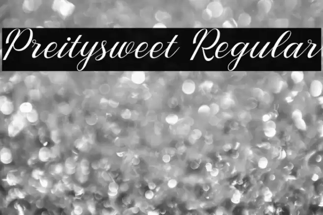 Preitysweet Regular Font examples