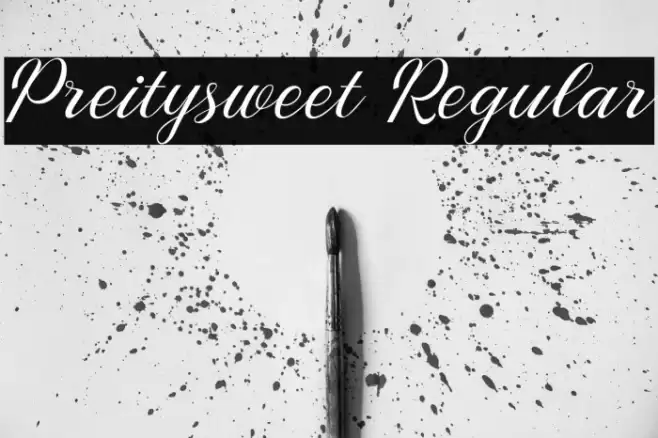 Preitysweet Regular Font examples