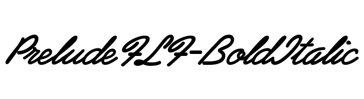 PreludeFLF-BoldItalic Font