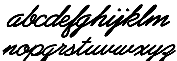PreludeFLF-BoldItalic Font LOWERCASE