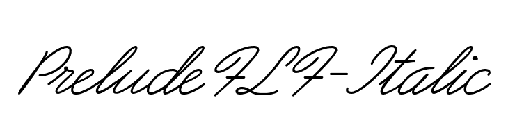 PreludeFLF-Italic Font
