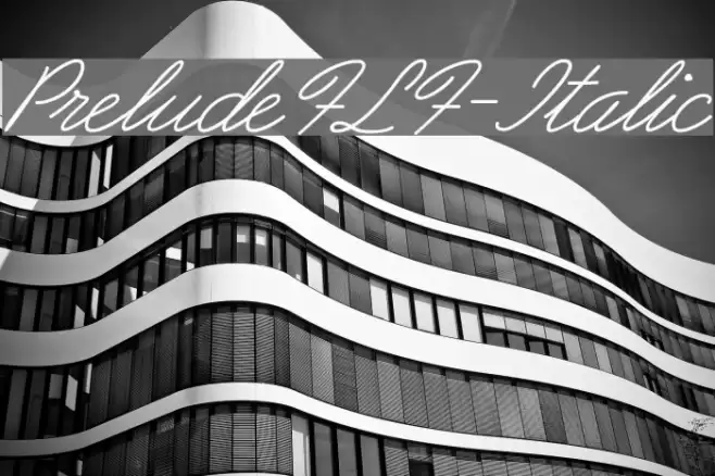 PreludeFLF-Italic Font examples