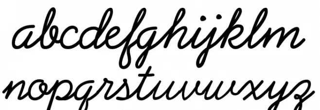 PreludeFLF Schriftart Kleinbuchstaben