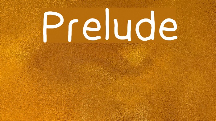 Prelude Font examples