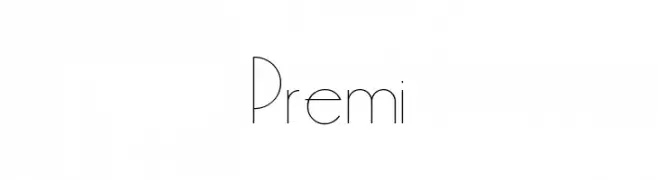 Premi  フリーフォントのダウンロード