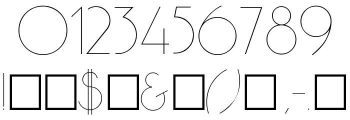 Premi Font OTHER CHARS