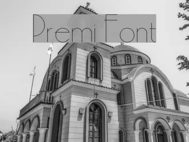 Premi Font examples