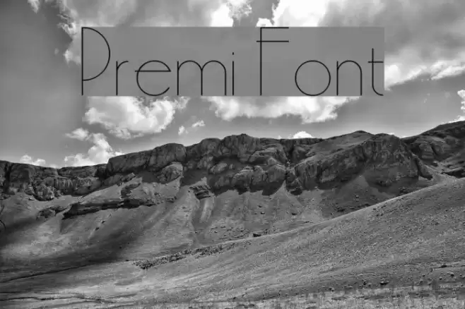 Premi Font examples