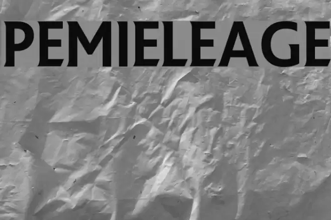 PremierLeague Font examples