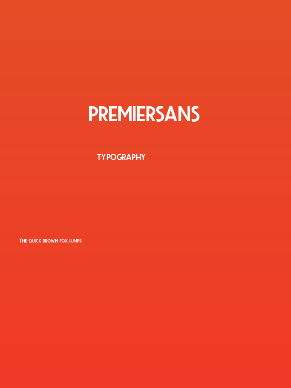 PremierSans Poster