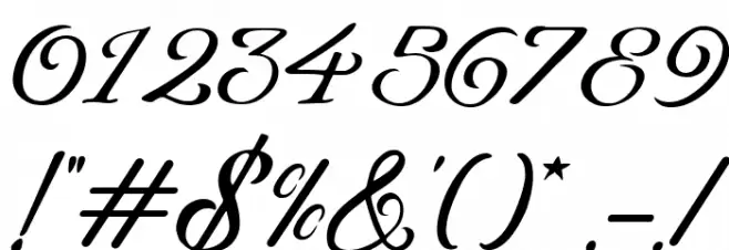 Premiere Christmas Italic Font OTHER CHARS