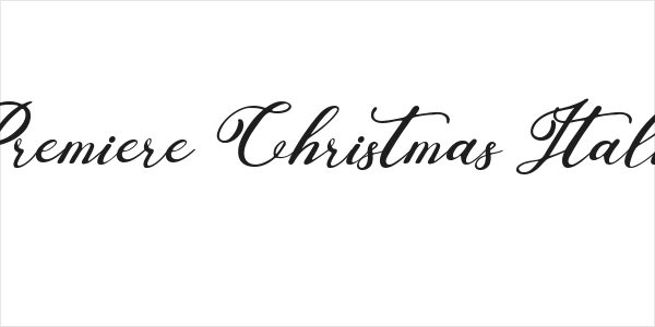 Premiere Christmas Italic Logo