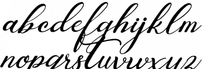 Premiere Christmas Italic Font LOWERCASE